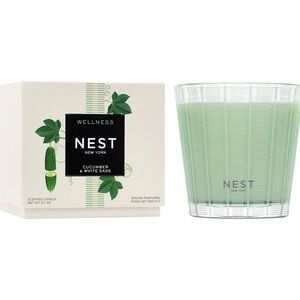 Brand New Nest Cucumber & White Sage 3-Wick Candle. 21.1oz